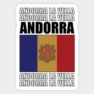 Flag of Andorra Sticker